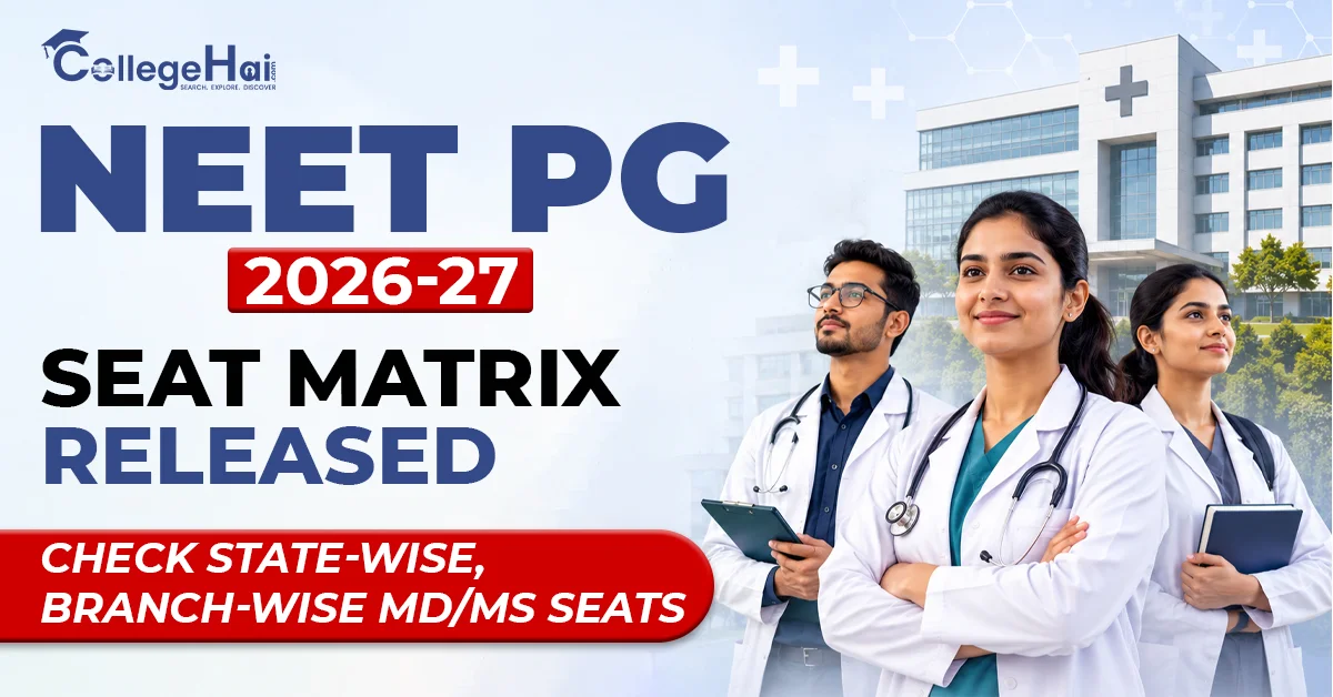 NEET PG 2026-27 Seat Matrix Released: Check State-Wise, Branch-Wise MD/MS Seats
