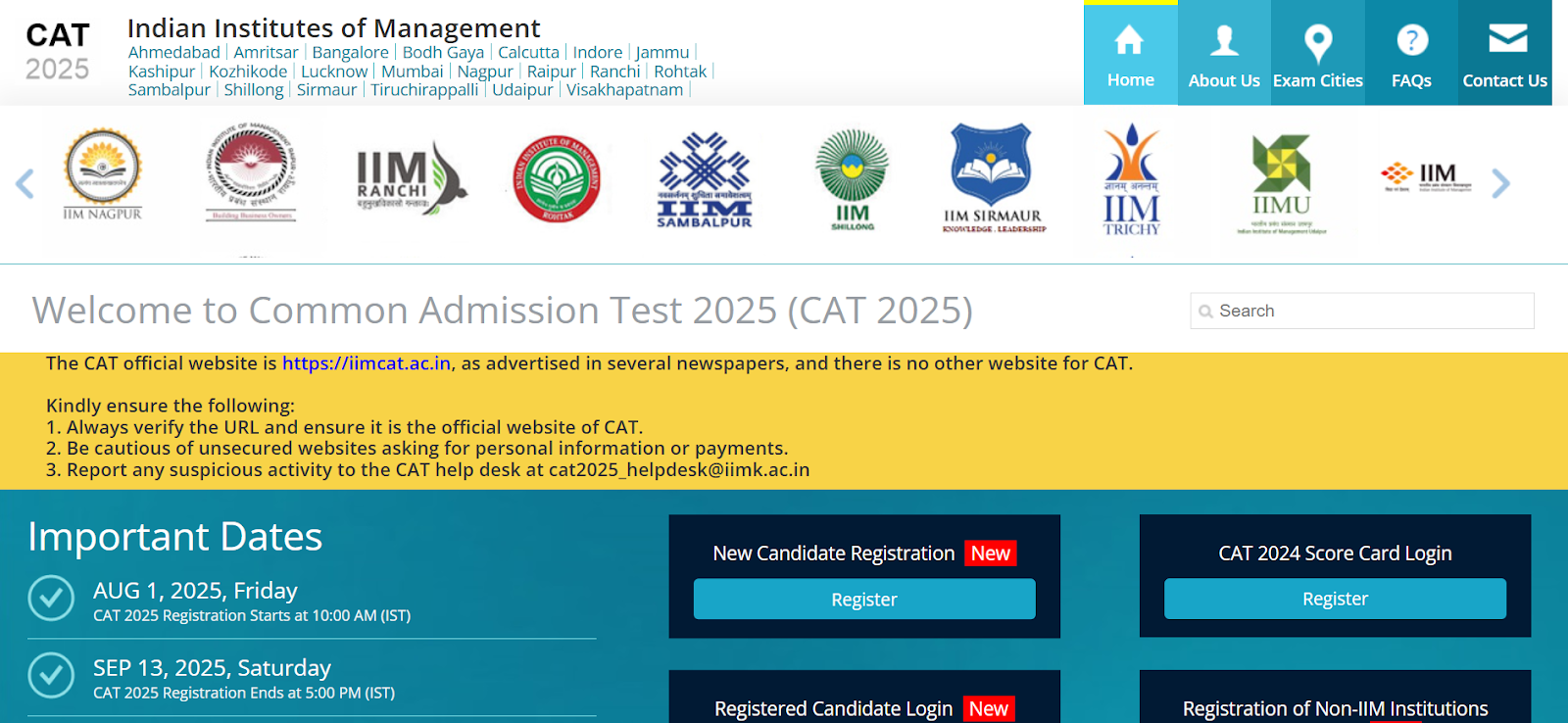 CAT 2025 official website.png
