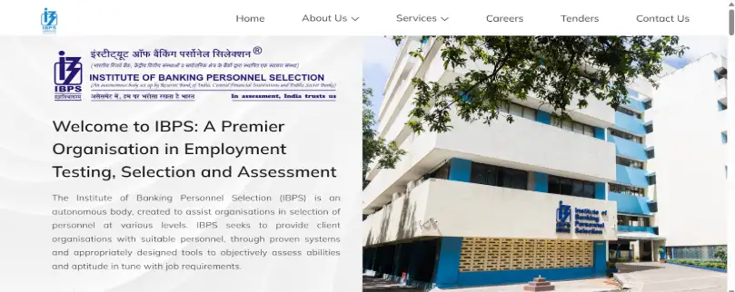 IBPS Official Website Home page.webp