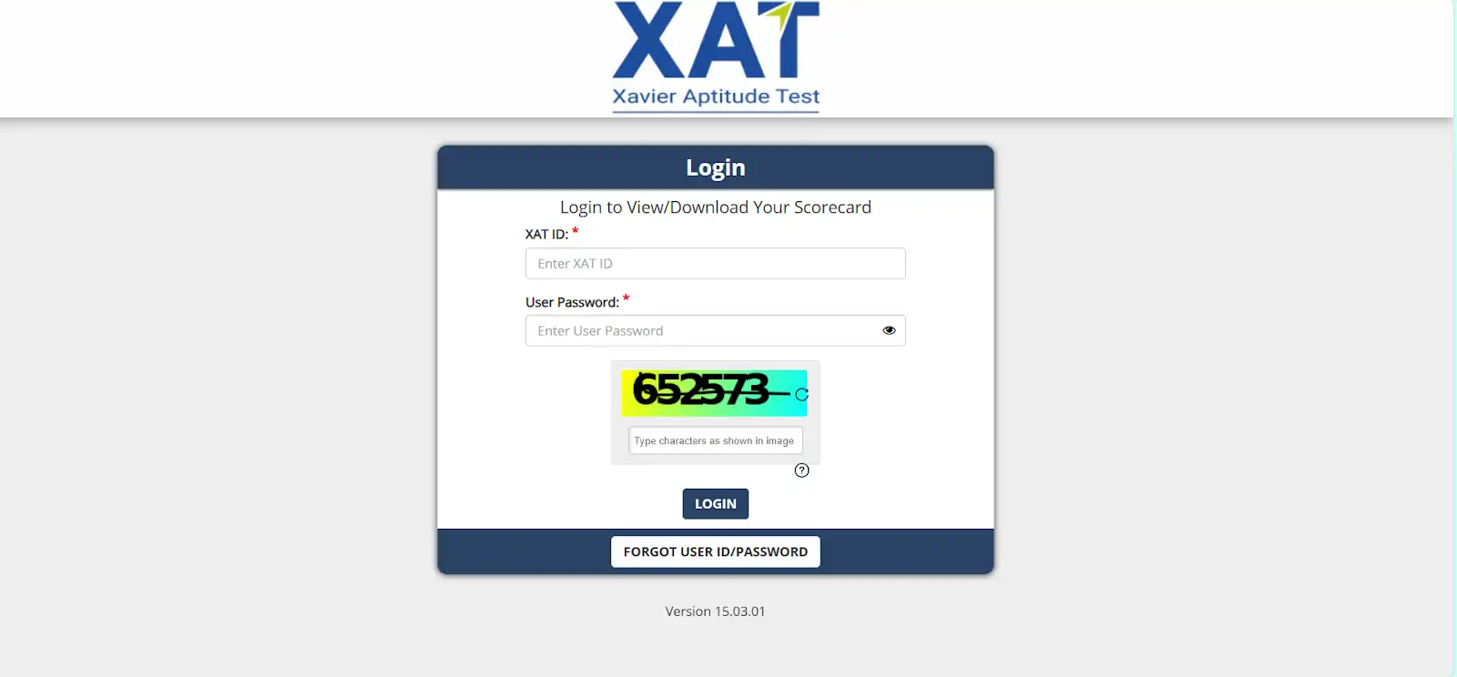 XAT 2026 result login page.webp