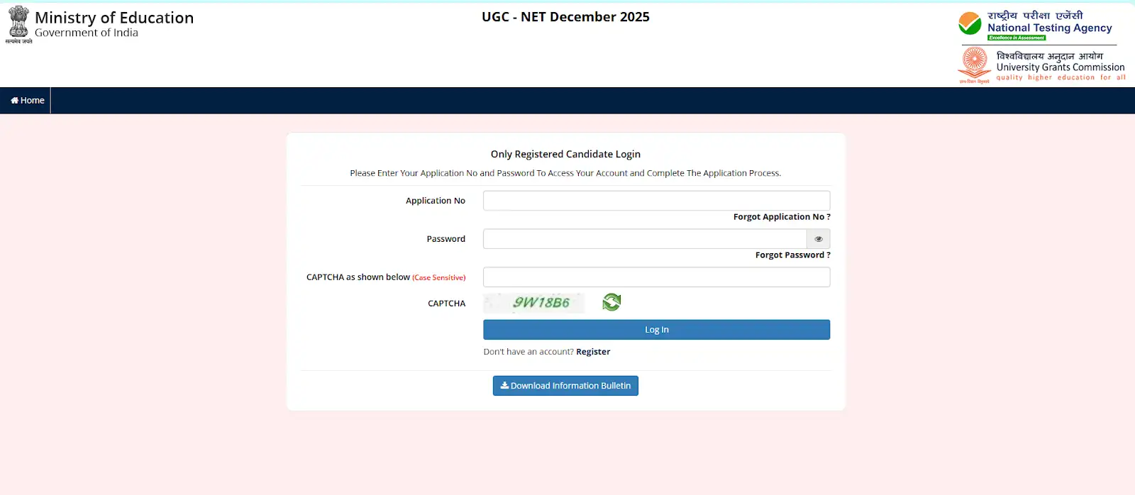 UGC NET 2025 Registration Login Page.webp
