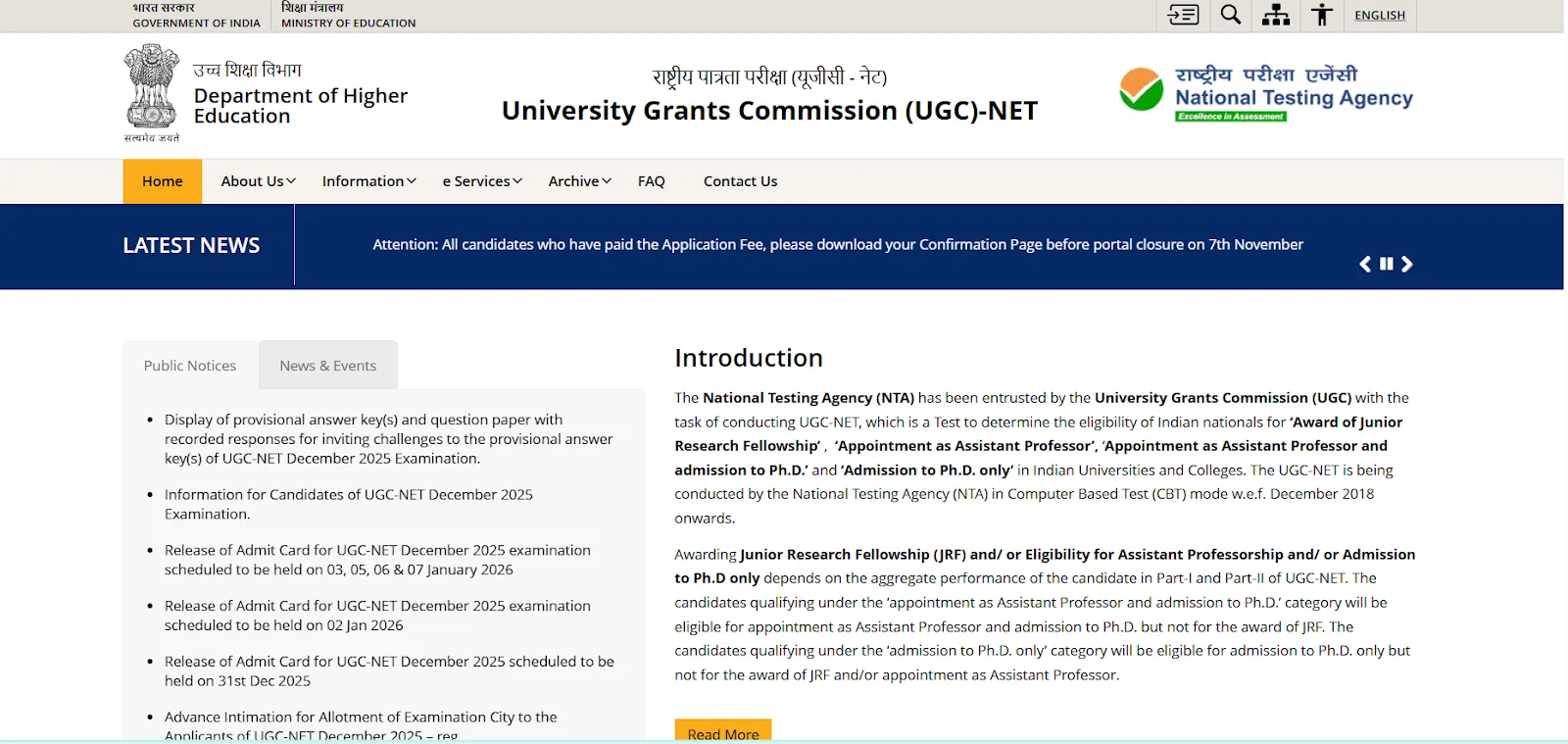 UGC NET 2025 Official Website.webp