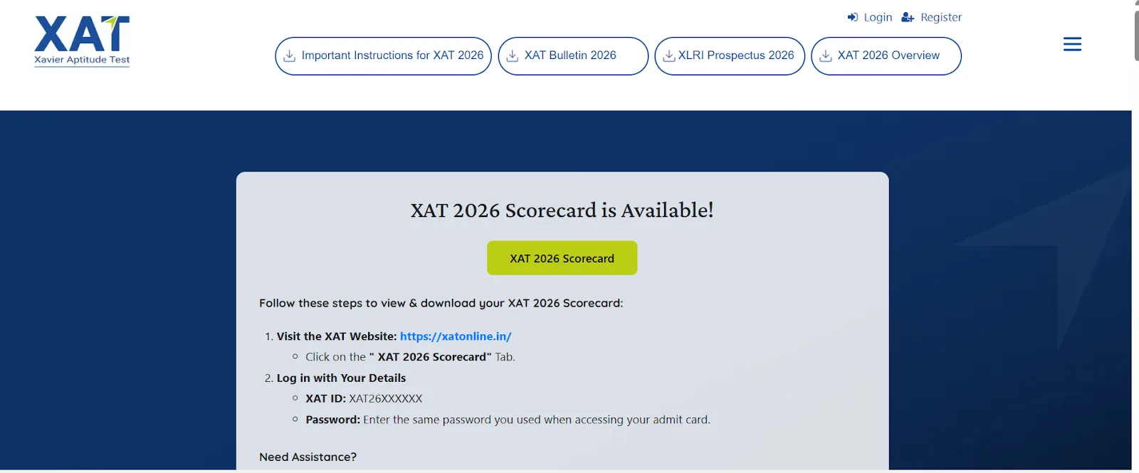 XAT 2026 Scorecard Home page (1).webp