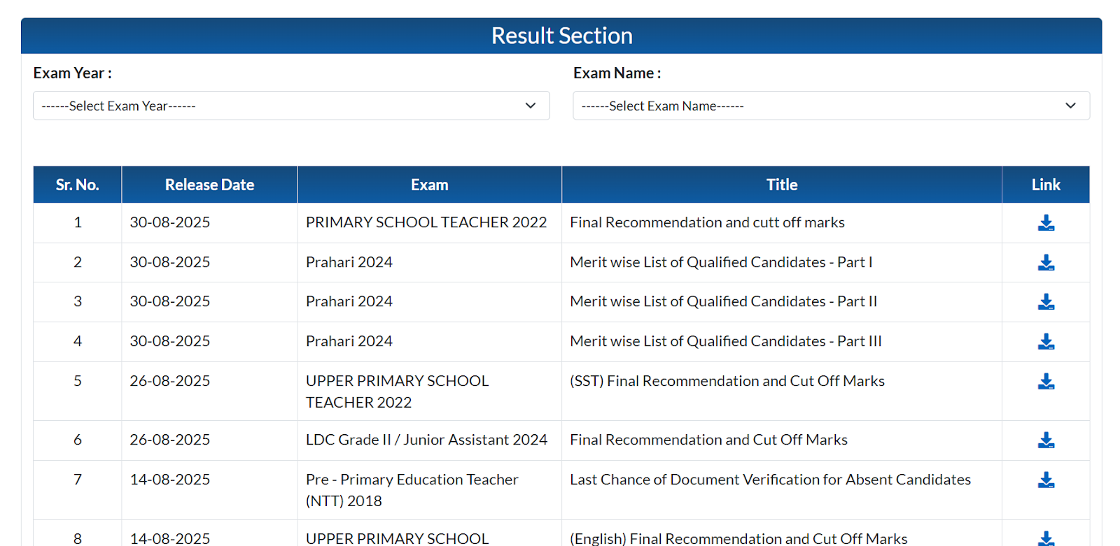 RSSB Result Section Page.png