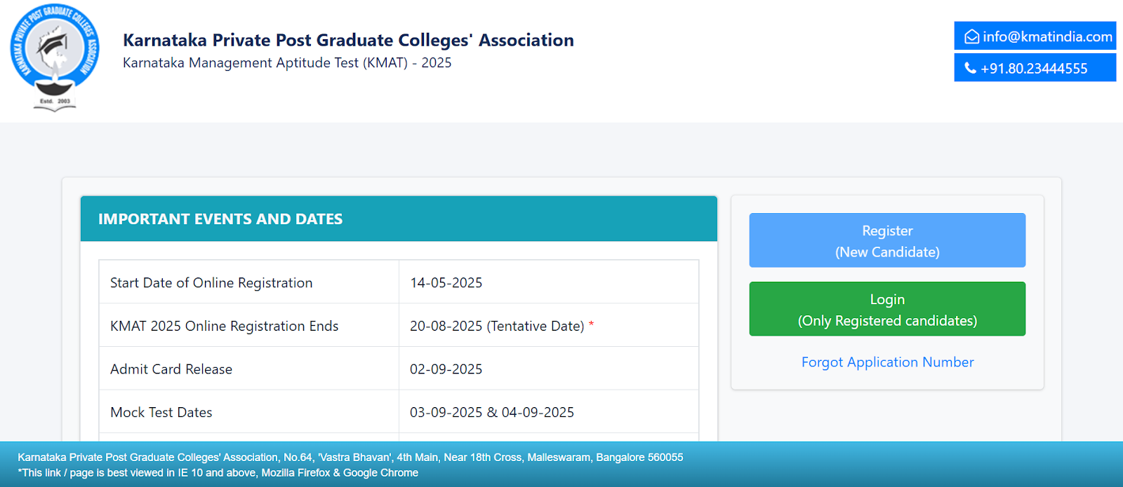 Click on the Green login button to download the admit card.png