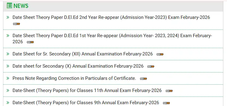 Board exam date sheet notifications February 2026.webp