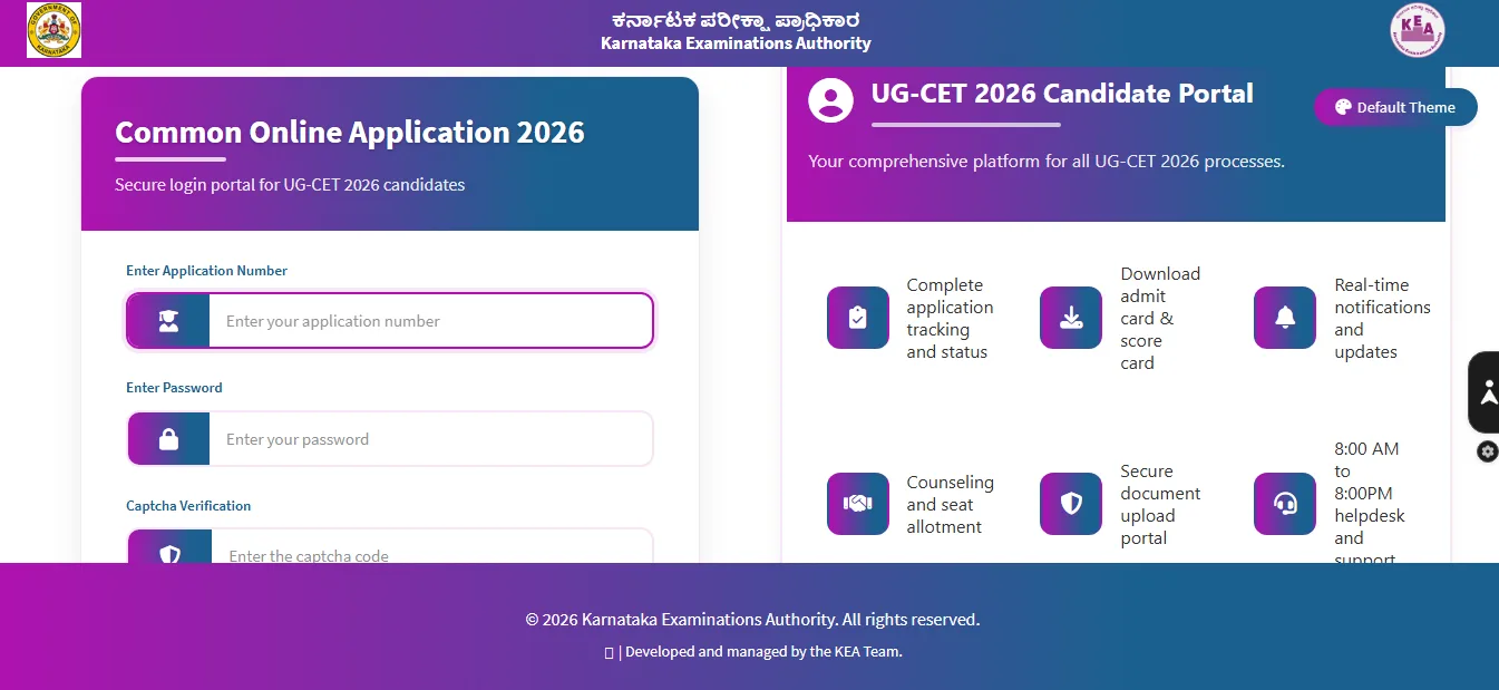KCET candidates can log in to the official portal.webp