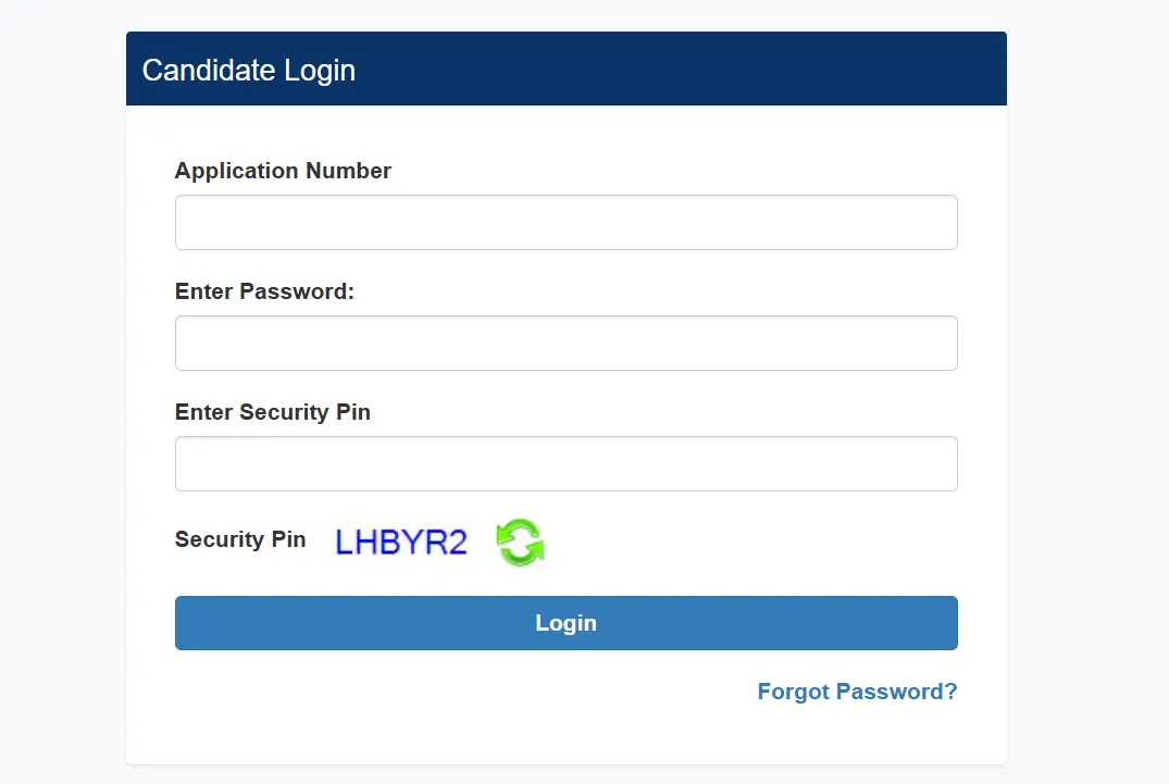 UGC NET Dec 2025 candidate login Page.webp