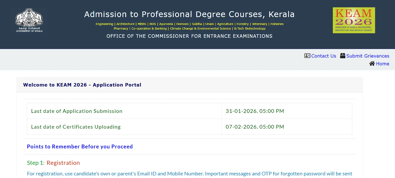 KEAM 2026 Application Portal.webp