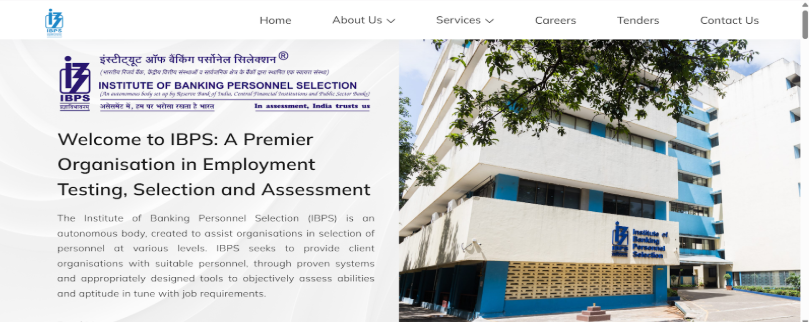 IBPS Official Website Home page.png