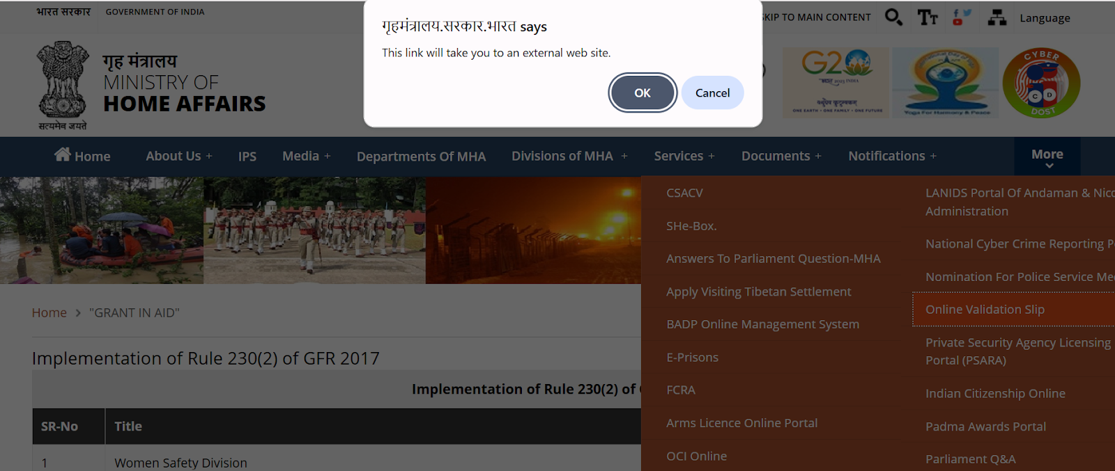 MHA portal external link popup.png