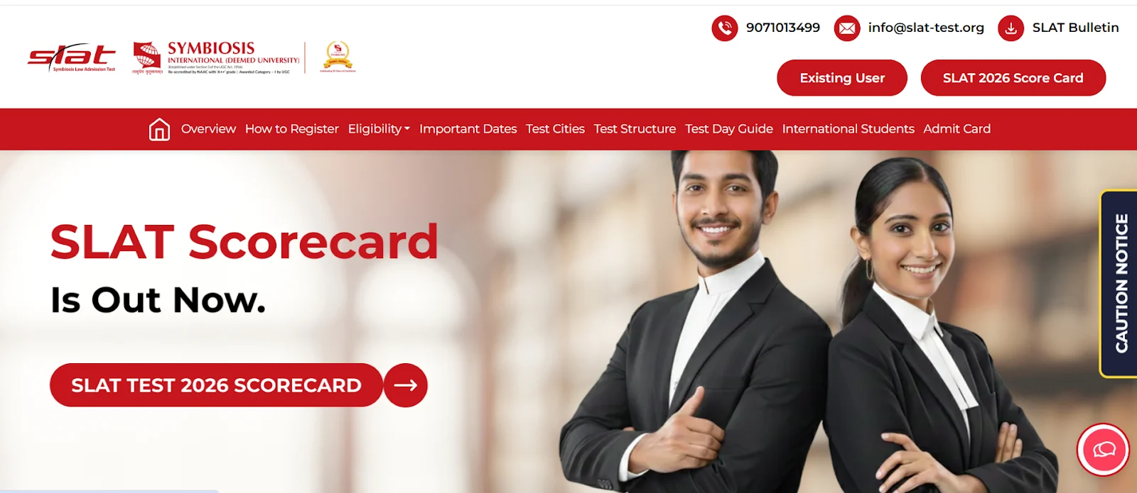 Click on the SLAT Result 2026.webp