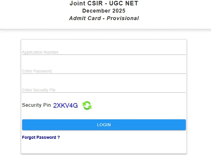 CSIR UGC NET Dec 2025 admit card login.webp