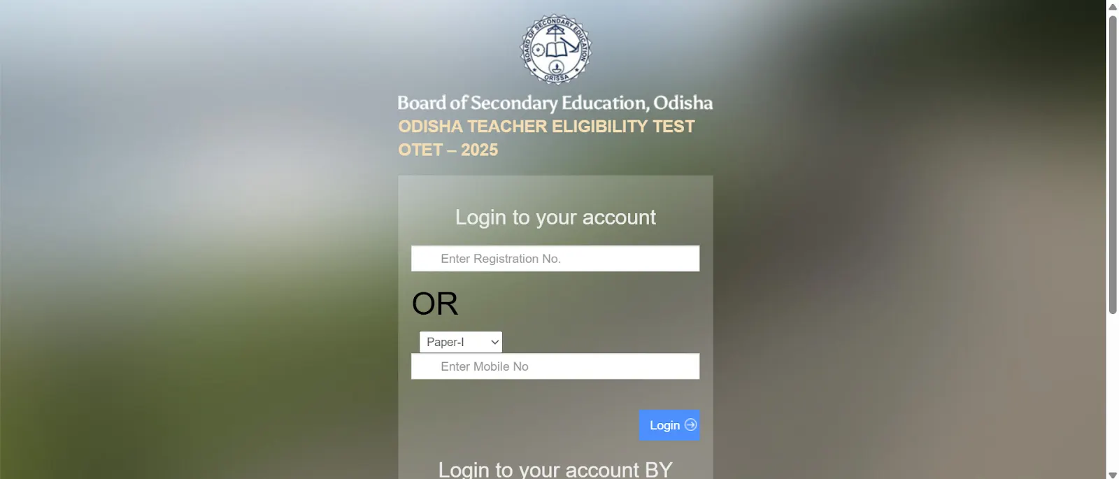OTET Login Page.webp