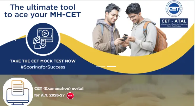 MH-CET mock test promotion banner