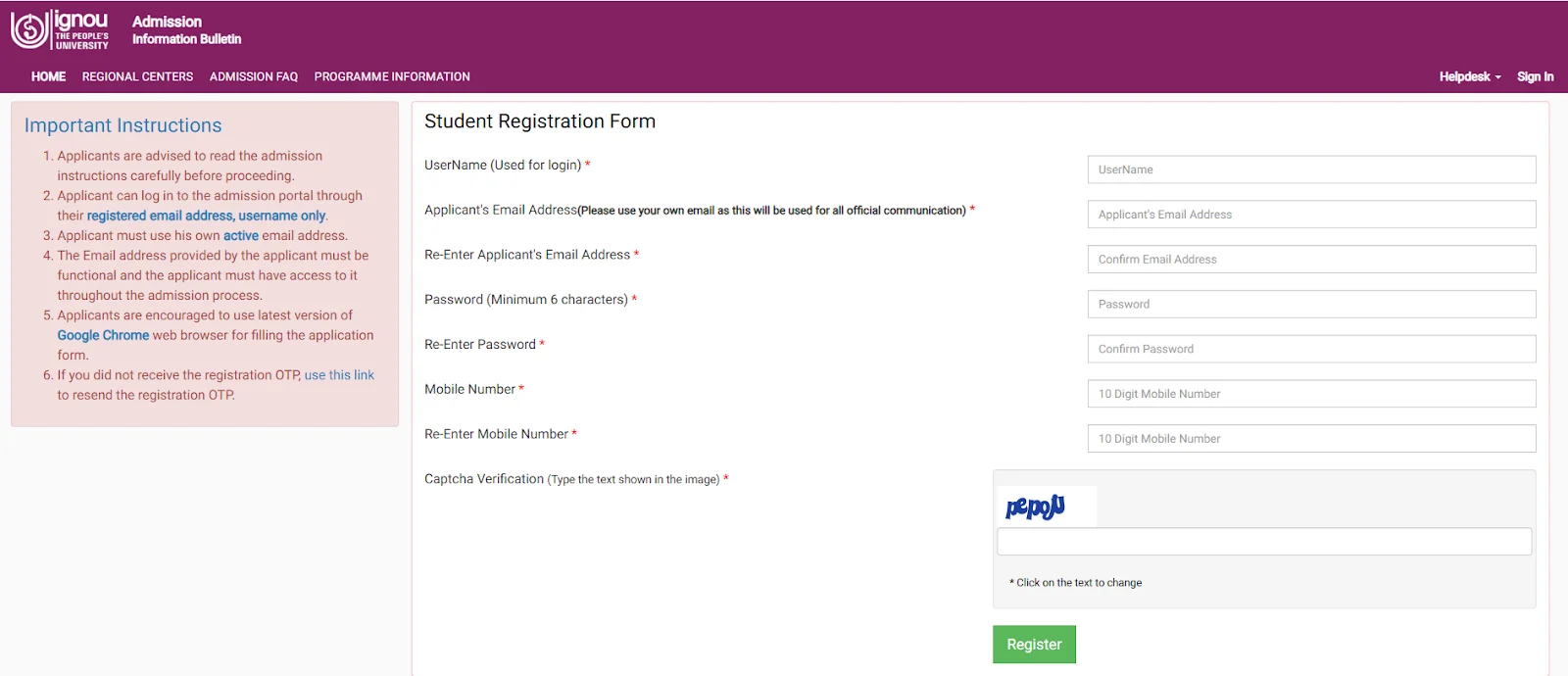 Fill the registration forms and enter all the details.webp