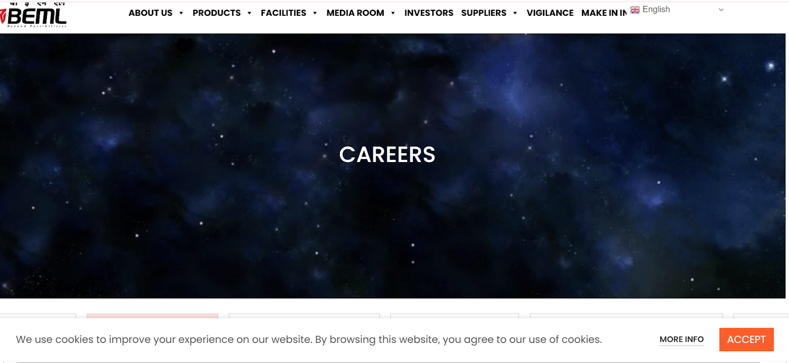 BEML recruitment career page.png
