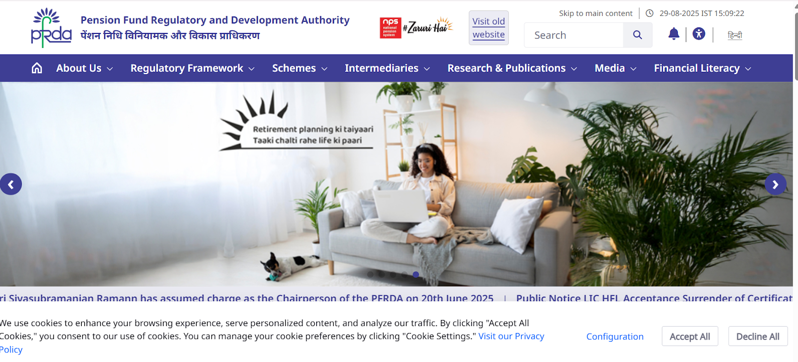 PFRDA Official website.png