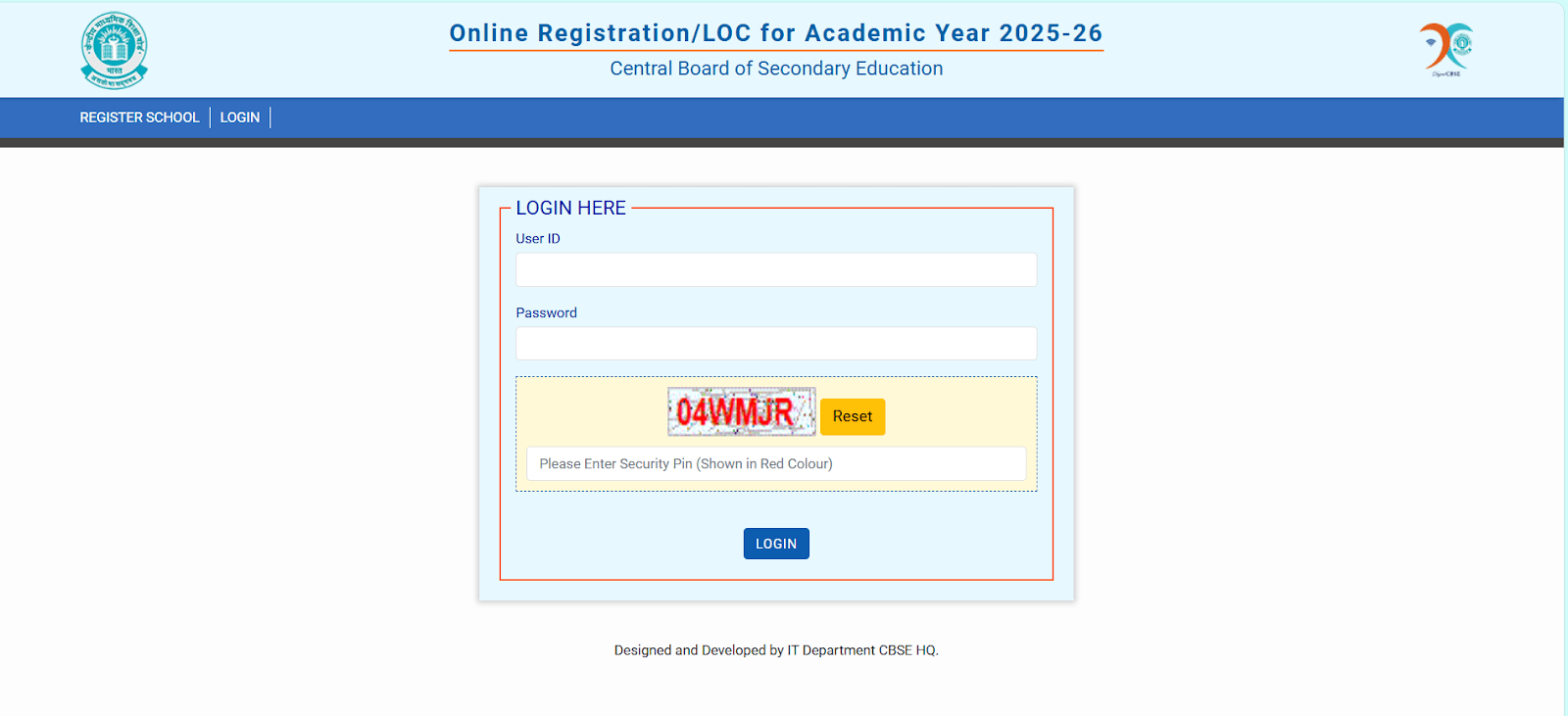 CBSE Student Login Page.webp