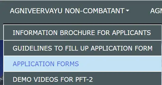 Menu will showcase the Application form.webp