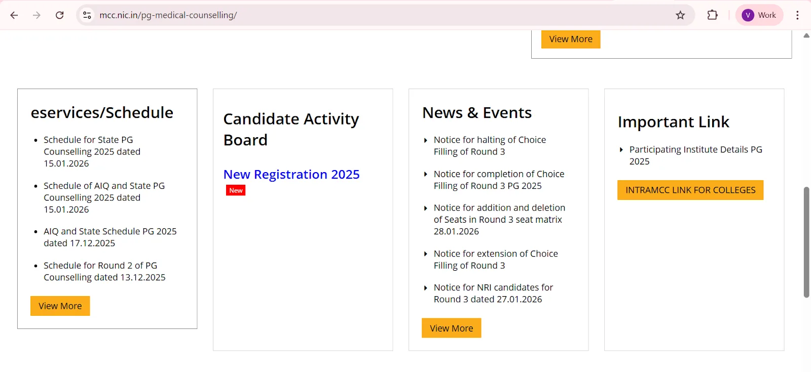 Mcc Neet Pg Counselling Dashboard
