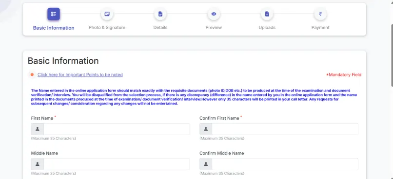 IBPS CRP Registration Form Fields for Name Details.webp