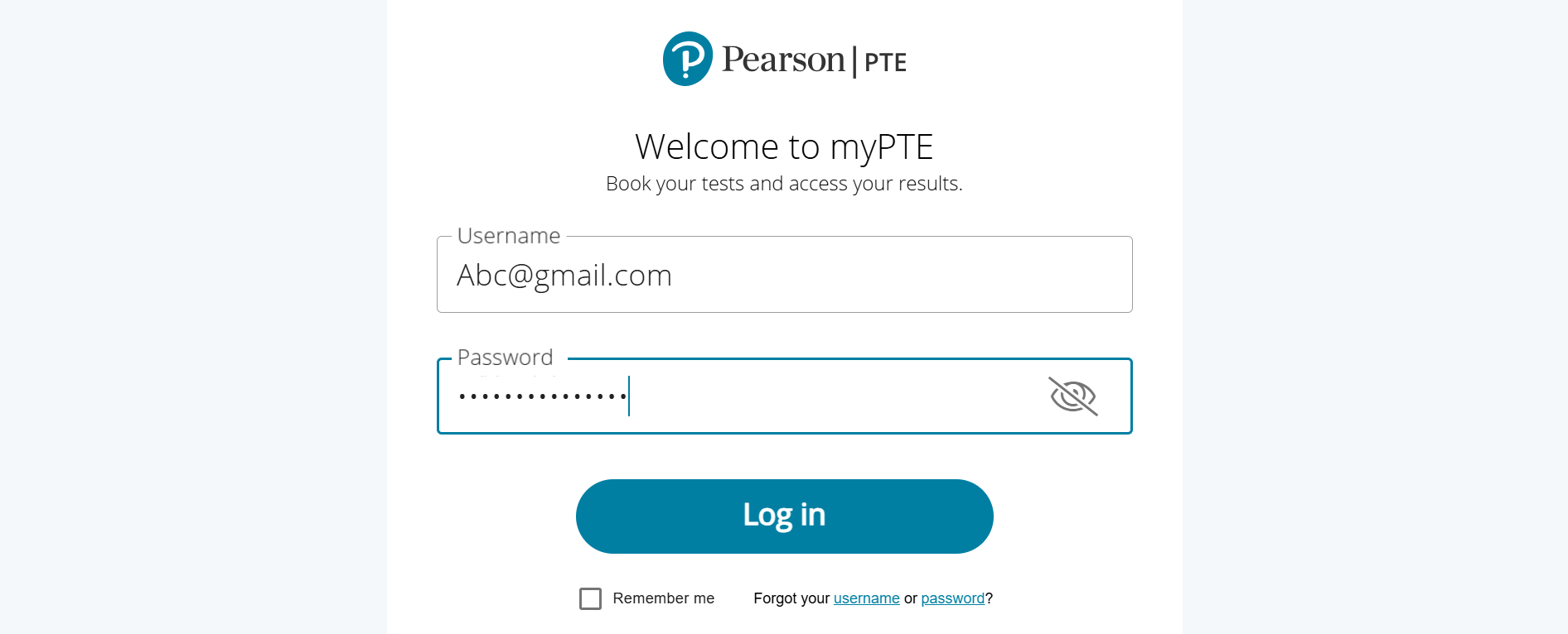PTE myPTE login page with email.png