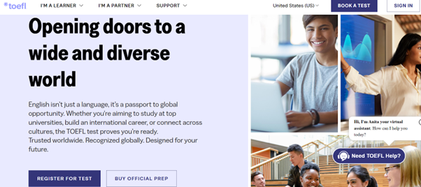 TOEFL Exam Register