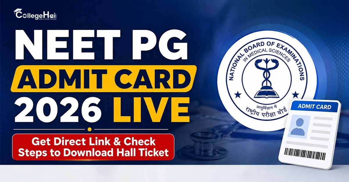 NEET PG Admit Card 2026 Live: Get Direct Link & Check Steps to Download Hall Ticket